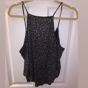 Black & Grey Crop Top